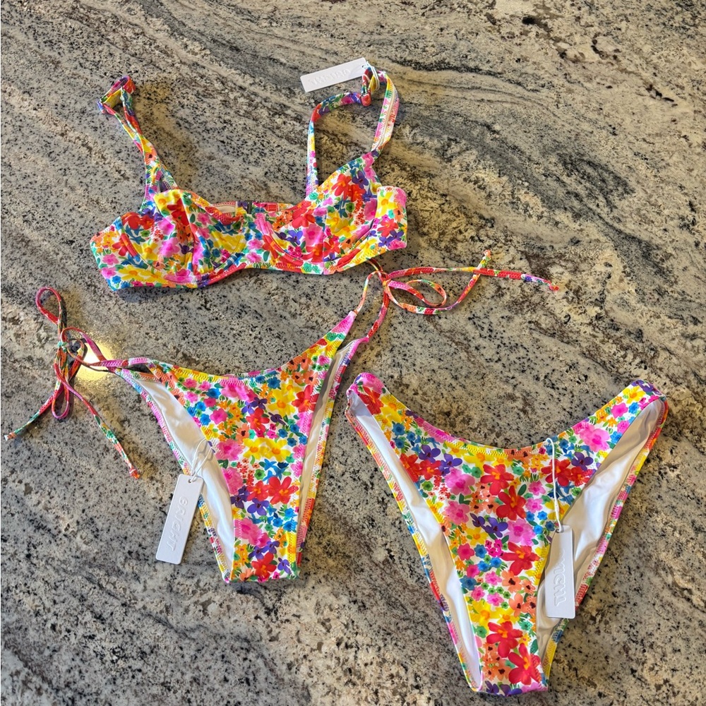 Bright Floral Bikini Set